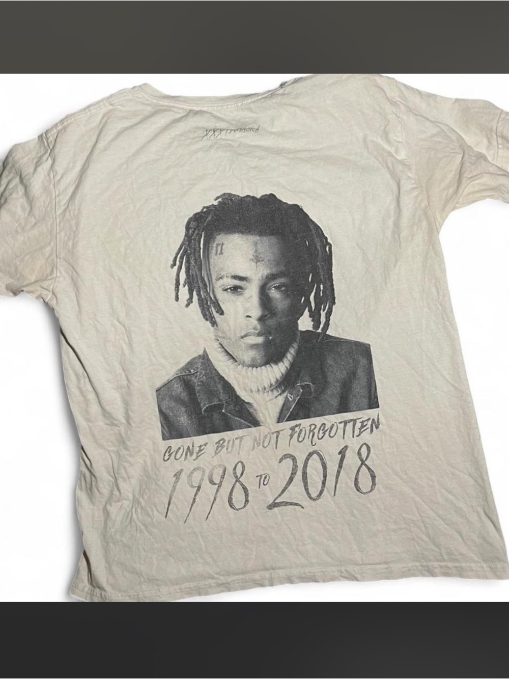 XXXTentacion RIP Memorial T-Shirt White XS 17 Bad Vibes Forever Rap Tee